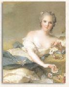 Jjean-Marc nattier Anne Henriette of France represented as Flora Spain oil painting artist